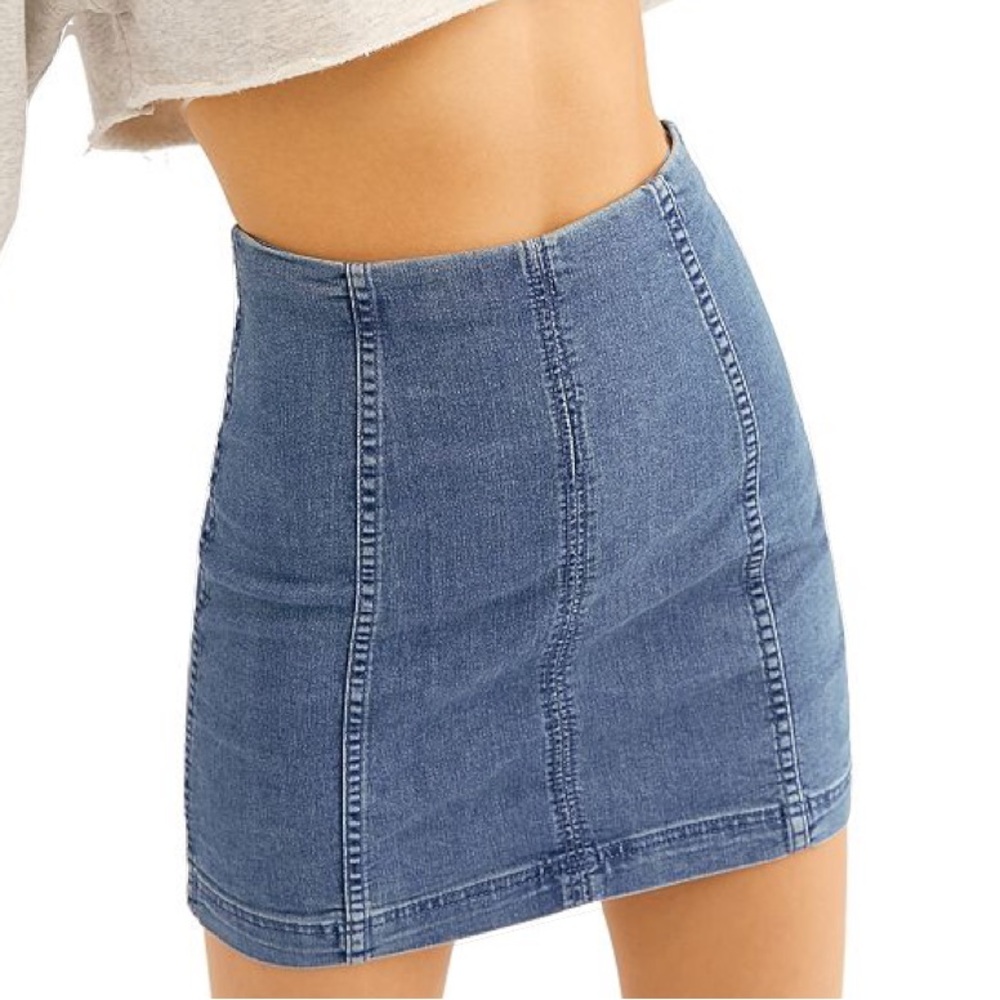 Free People: Modern Femme Denim Mini Skirt